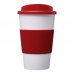 Americano® 350 ml Isolierbecher mit Schutzring. weiss, rot Americano® 350 ml Isolierbecher mit Schutzring. weiss, rot