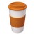 Americano® 350 ml geïsoleerde beker met grip. Wit, Oranje