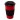Americano® 350 ml Isolierbecher mit Schutzring. rot, schwarz