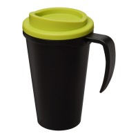 Americano® Grande 350 ml insulated mug. Black, Lime