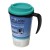 Brite Americano® grande 350 ml geïsoleerde beker. Zwart, Aquablauw
