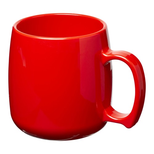 Classic 300 ml plastic mug, Red