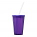 Stadium 350 ml dubbelwandige beker, Paars