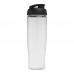 H2O Active® Tempo 700 ml flip lid sport bottle. Transparent, Black