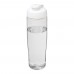 H2O Active® Tempo 700 ml Sportflasche mit Klappdeckel. transparent, weiss