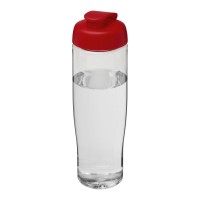 H2O Active® Tempo 700 ml flip lid sport bottle. Transparent, Red