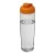 H2O Active® Tempo 700 ml flip lid sport bottle. Transparent, Orange