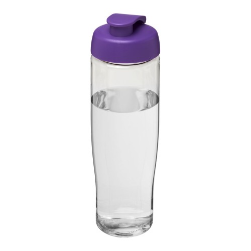 H2O Active® Tempo 700 ml flip lid sport bottle. Transparent, Purple