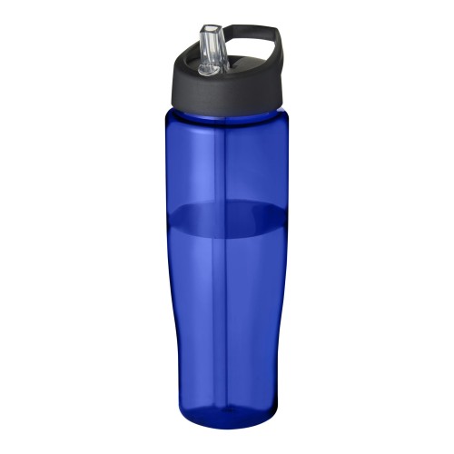 H2O Active® Tempo 700 ml sportfles met fliptuitdeksel. Blauw, Zwart