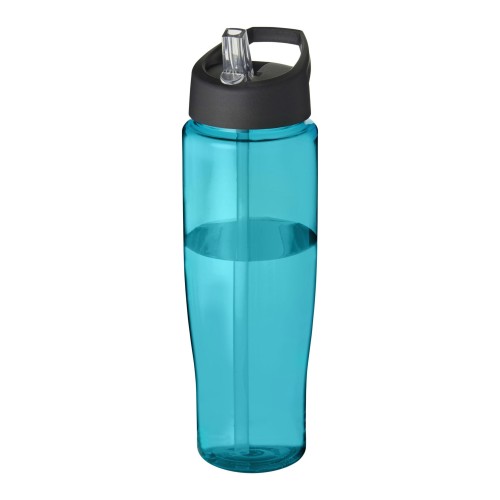 H2O Active® Tempo 700 ml sportfles met fliptuitdeksel. Aquablauw, Zwart
