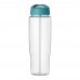 H2O Active® Tempo 700 ml Sportflasche mit Ausgussdeckel. transparent, aquablau