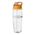 H2O Active® Tempo 700 ml spout lid sport bottle. Transparent, Orange