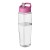 H2O Active® Tempo 700 ml spout lid sport bottle. Transparent, Pink