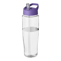 H2O Active® Tempo 700 ml spout lid sport bottle. Transparent, Purple