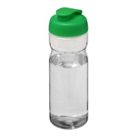 H2O Active® Base 650 ml flip lid sport bottle. Transparent, Green