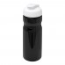 H2O Active® Base 650 ml Sportflasche mit Klappdeckel. schwarz, weiss