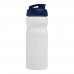 H2O Active® Base 650 ml Sportflasche mit Klappdeckel. weiss, blau