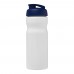 H2O Active® Base 650 ml Sportflasche mit Klappdeckel. weiss, blau