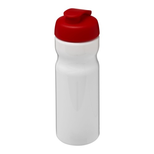H2O Active® Base 650 ml sportfles met flipcapdeksel. Wit, Rood
