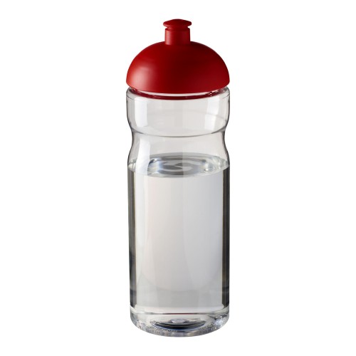 H2O Active® Base 650 ml dome lid sport bottle. Transparent, Red H2O Active® Base 650 ml dome lid sport bottle. Transparent, Red