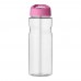 H2O Active® Base 650 ml Sportflasche mit Ausgussdeckel. transparent, rosa