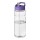 H2O Active® Base 650 ml Sportflasche mit Ausgussdeckel. transparent, lila