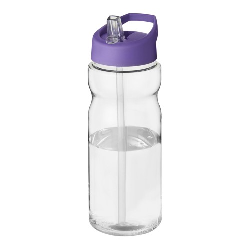 H2O Active® Base 650 ml Sportflasche mit Ausgussdeckel. transparent, lila