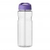 H2O Active® Base 650 ml Sportflasche mit Ausgussdeckel. transparent, lila