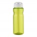 H2O Active® Base 650 ml Sportflasche mit Ausgussdeckel. limone, weiss