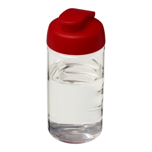 H2O Active® Bop 500 ml flip lid sport bottle. Transparent, Red