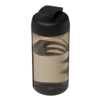 H2O Active® Bop 500 ml sportfles met flipcapdeksel. Houtskool, Zwart
