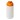 Baseline® Plus 500 ml sportfles met flipcapdeksel. Wit, Oranje