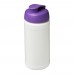 Baseline® Plus 500 ml flip lid sport bottle. White, Purple