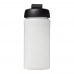 Baseline® Plus 500 ml flip lid sport bottle. Transparent, Black