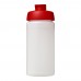 Baseline® Plus 500 ml flip lid sport bottle. Transparent, Red