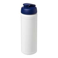 Baseline® Plus 750 ml flip lid sport bottle. White, Blue