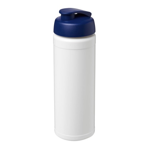 Baseline® Plus 750 ml Flasche mit Klappdeckel. weiss, blau