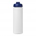 Baseline® Plus 750 ml Flasche mit Klappdeckel. weiss, blau