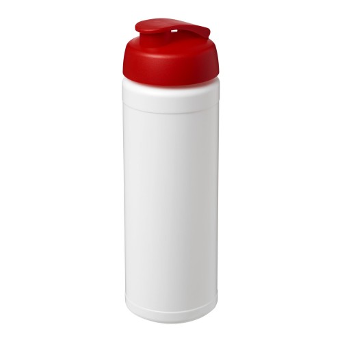 Baseline® Plus 750 ml Flasche mit Klappdeckel. weiss, rot