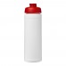 Baseline® Plus 750 ml Flasche mit Klappdeckel. weiss, rot