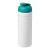 Baseline® Plus 750 ml flip lid sport bottle. White, Aqua