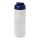 Baseline® Plus 750 ml Flasche mit Klappdeckel. transparent, blau