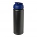 Baseline® Plus grip 750 ml flip lid sport bottle. Black, Blue