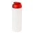 Baseline® Plus grip 750 ml sportfles met flipcapdeksel. Transparent, Rood