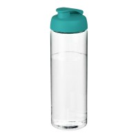 H2O Active® Vibe 850 ml flip lid sport bottle. Transparent, Aqua blue