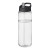 H2O Active® Vibe 850 ml spout lid sport bottle. Transparent, Black