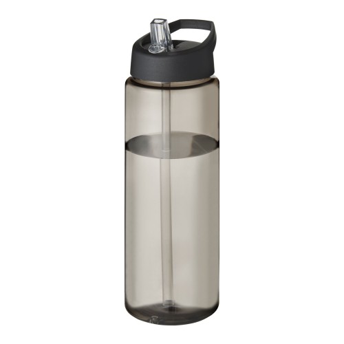H2O Active® Vibe 850 ml spout lid sport bottle. Charcoal, Black