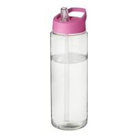 H2O Active® Vibe 850 ml spout lid sport bottle. Transparent, Pink