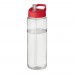 H2O Active® Vibe 850 ml spout lid sport bottle. Transparent, Red