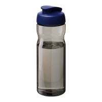 H2O Active® Eco Base 650 ml sportfles met kanteldeksel. Houtskool, Blauw
